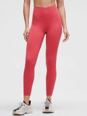 🆕 LULULEMON Glow Up™ Super High-Rise Tight 25” Desert Red Size 8 NWT